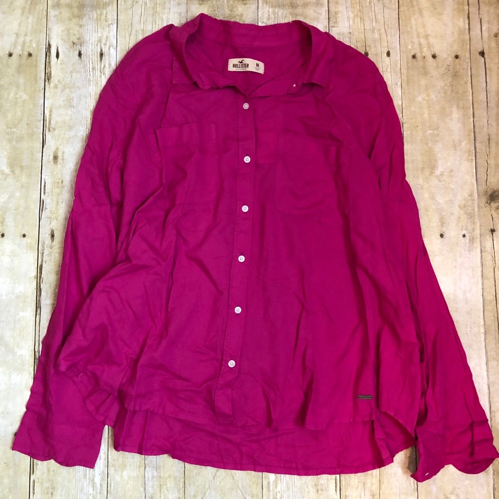 HollisterCo Pink Long Sleeve Top
